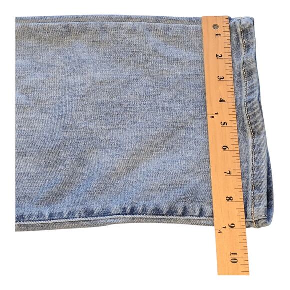 Judy Blue Wide Leg Crop Jeans Womens 7/28 Blue Light Wash Button Fly Bohemian - Picture 12 of 12